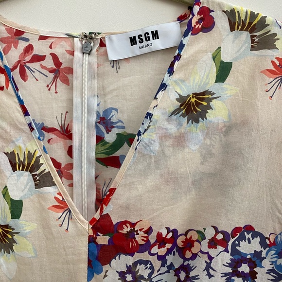 MSGM Floral Printed cotton Blouse - Picture 10 of 15